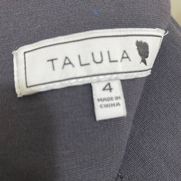 Talula Stretch Band Mini Skirt with Zip Grey Blue Charcoal 4 - Picture 5 of 10